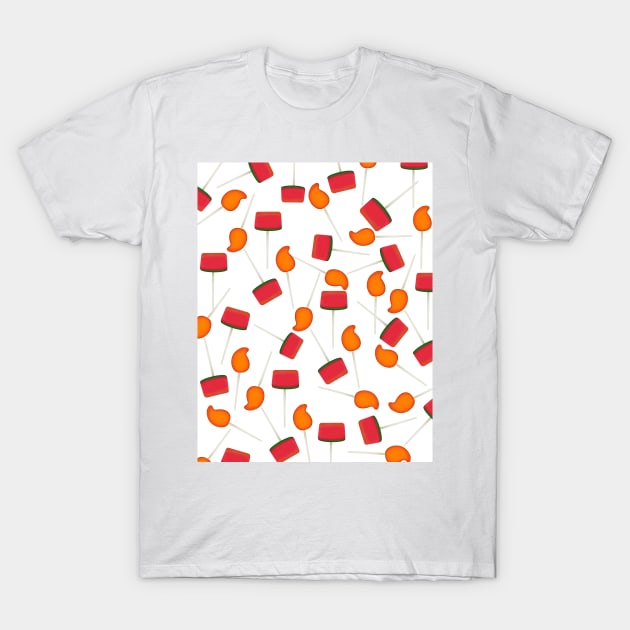 Fun Mexican paleta candy pattern T-Shirt by kuallidesigns